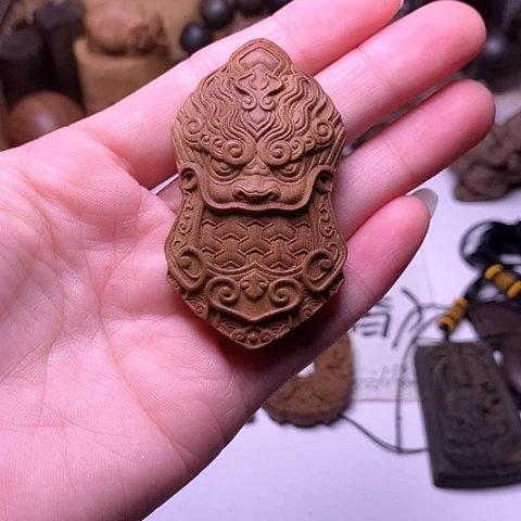 檀香木吊坠檀香唐玄甲