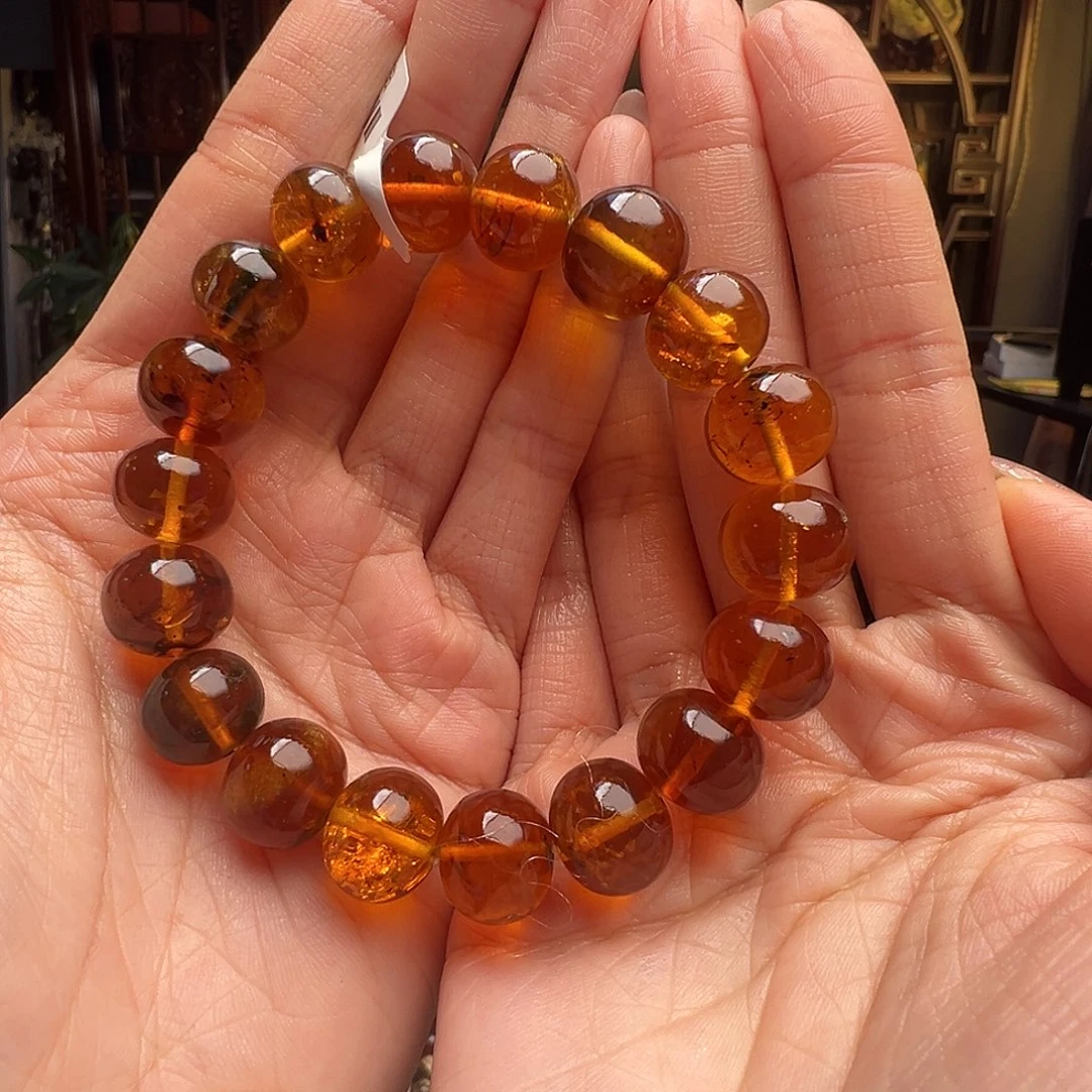 大***善琥珀未镶嵌裸石抚顺琥珀10589十三