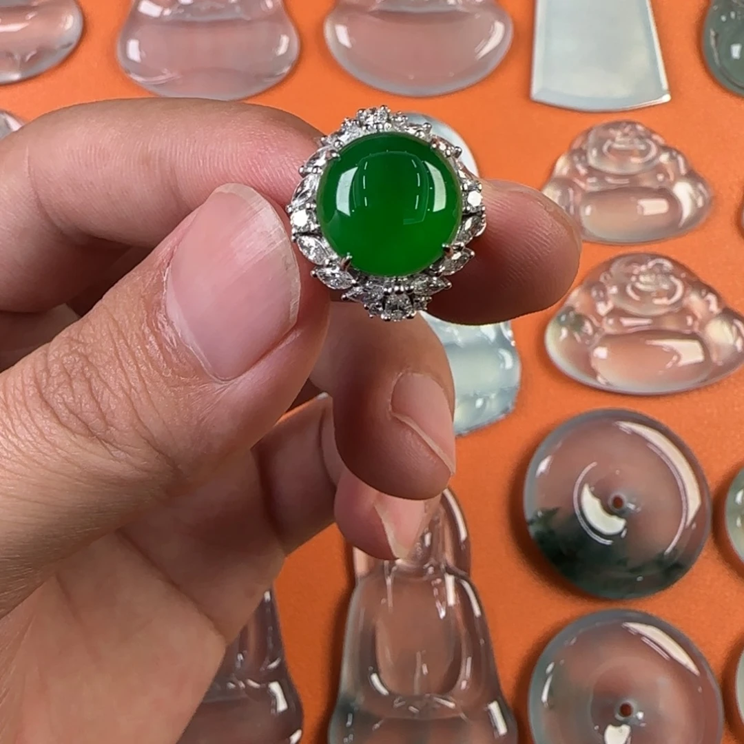 定制翡翠未镶嵌天然