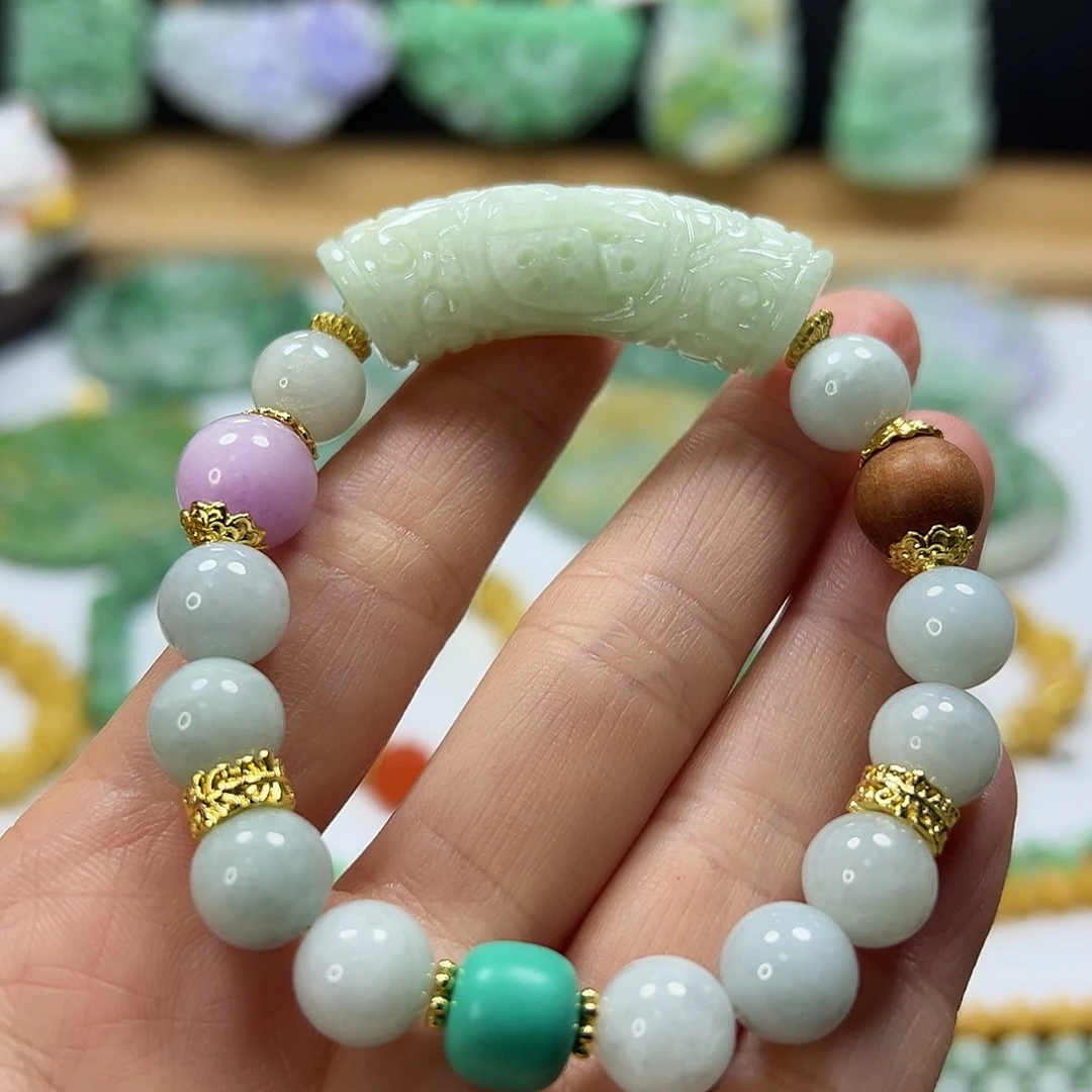 翡翠未镶嵌手链手串