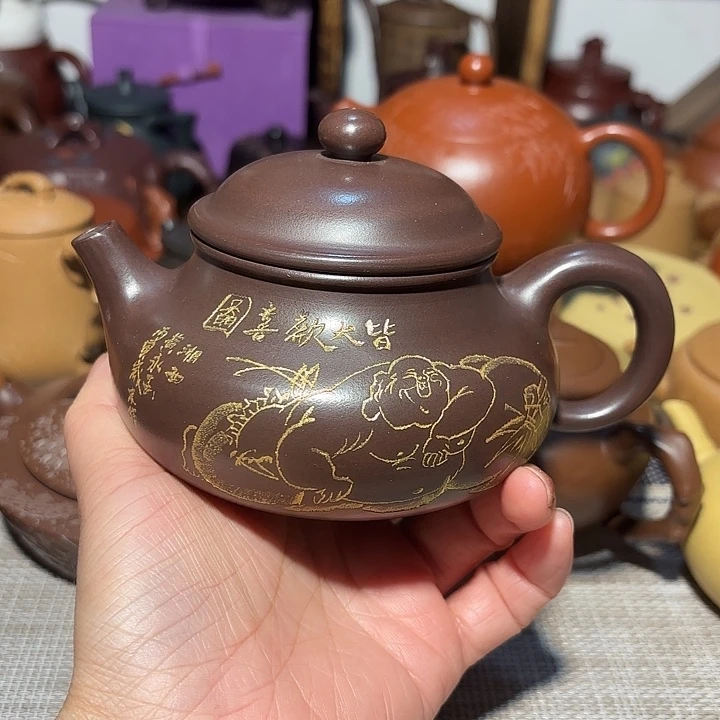 紫砂茶壶原矿宜兴紫砂