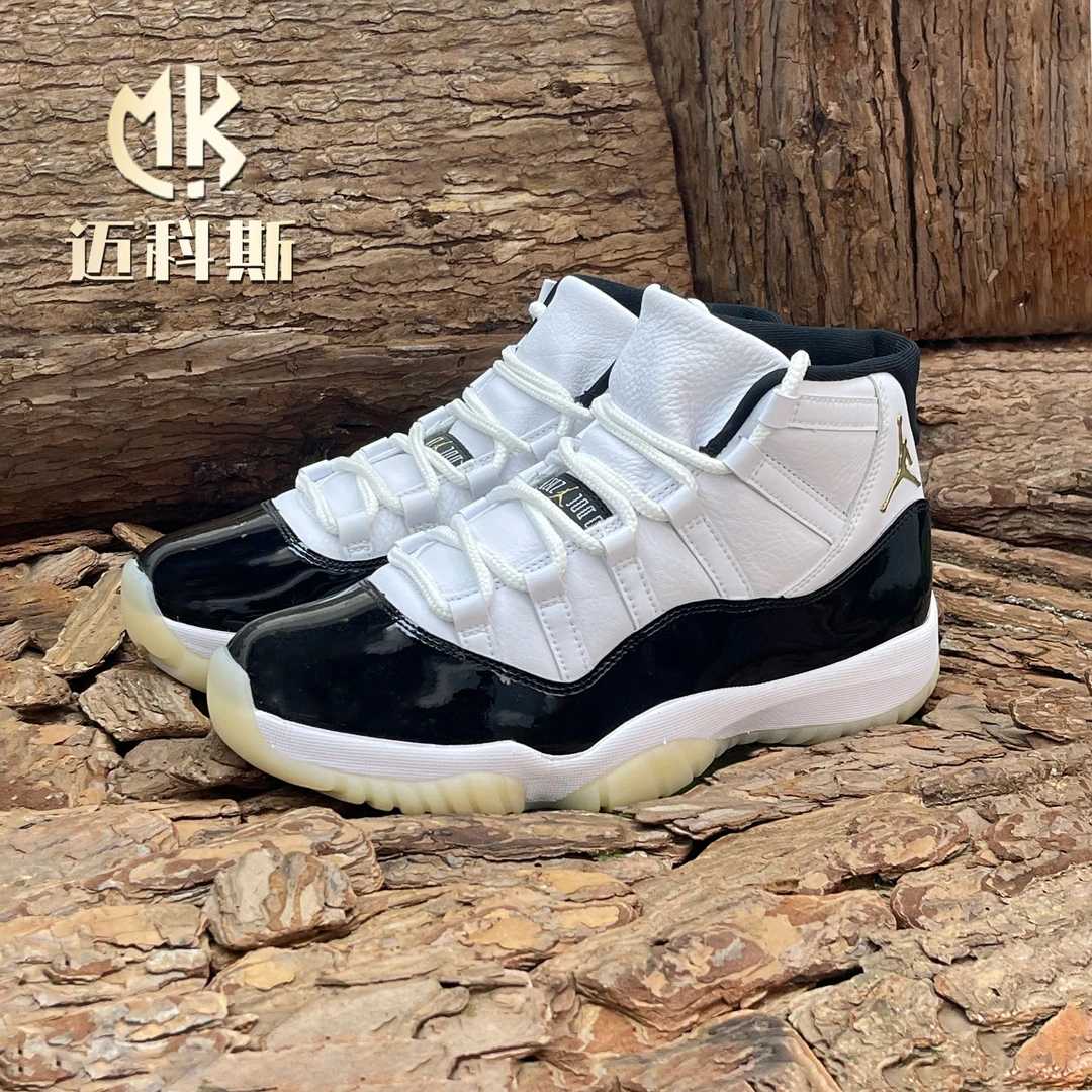 Air Jordan11 AJ11大魔王金砖康扣DMP黑白做旧运动球鞋CT8012-170