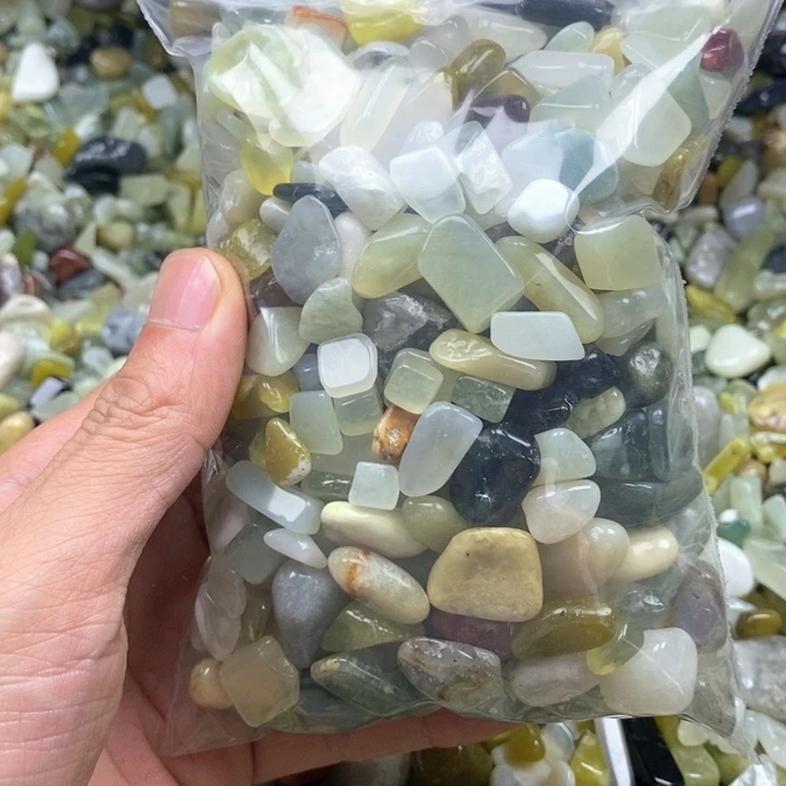 蛇纹石玉未镶嵌鱼缸石