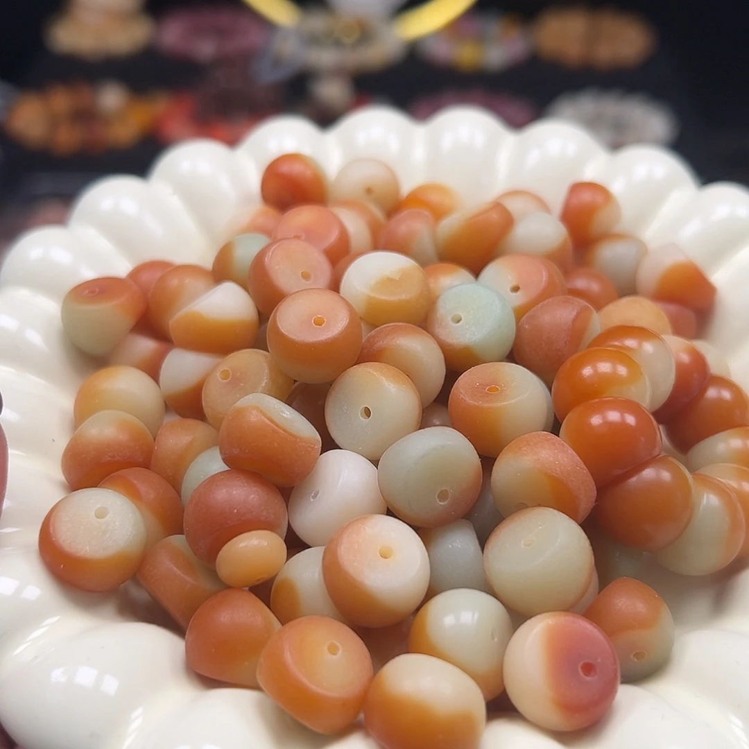 菩提根/象牙果手串卡14马蹄蒜瓣50颗