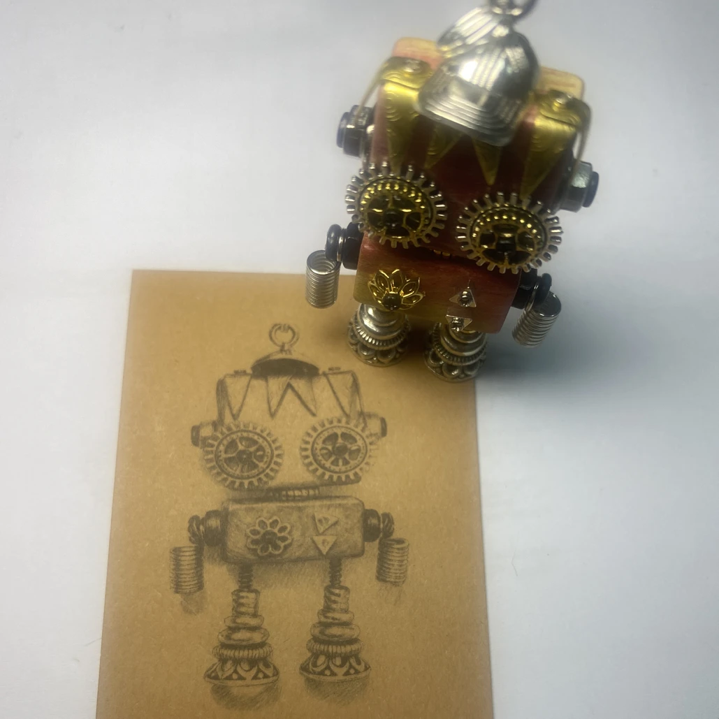 史蒂芬粥手工创意蒸汽朋克钥匙扣包挂车挂学生纪念礼物设计感车载