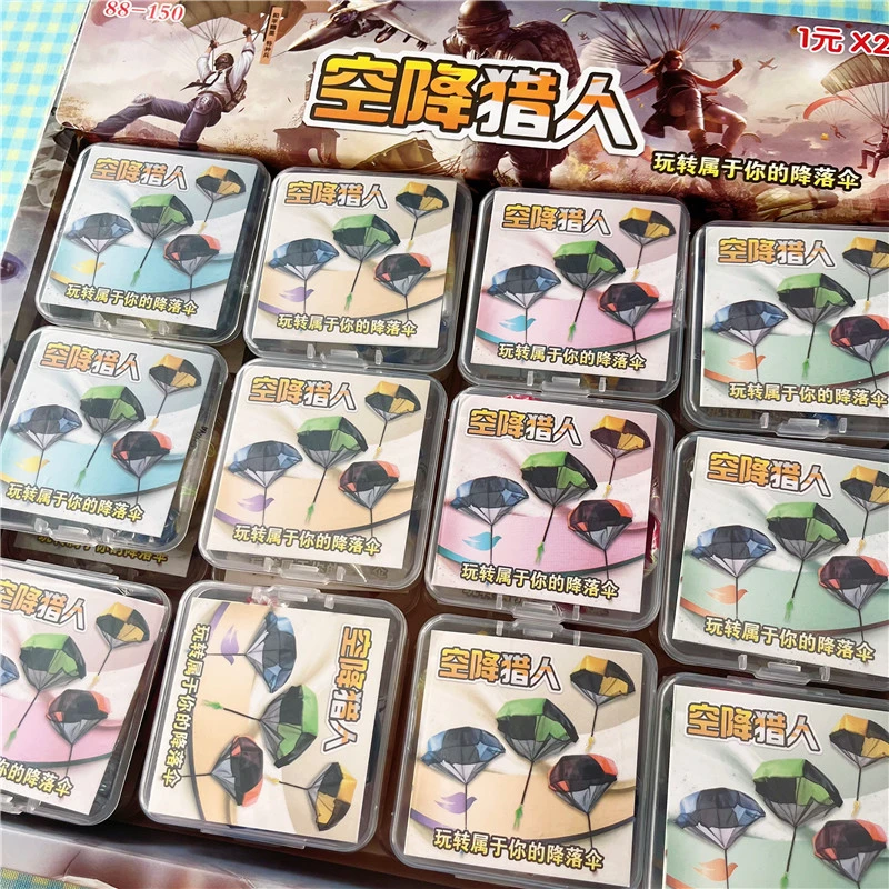 兵人降落伞学生玩具幼儿园户外空投迷你儿童降落伞休闲游戏空降