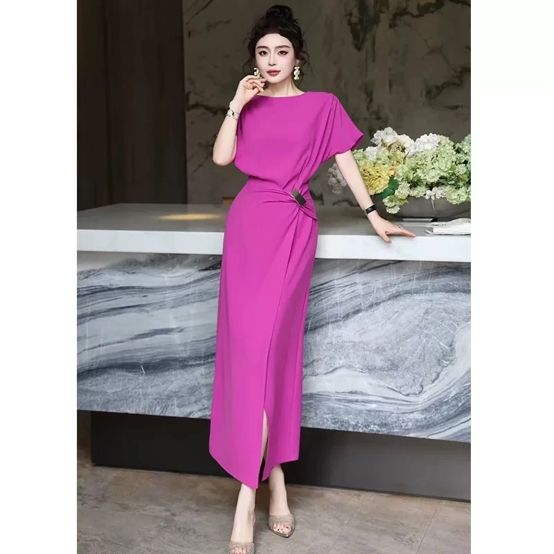 法式时尚高级感气质优雅修身显瘦轻熟风长裙连衣裙