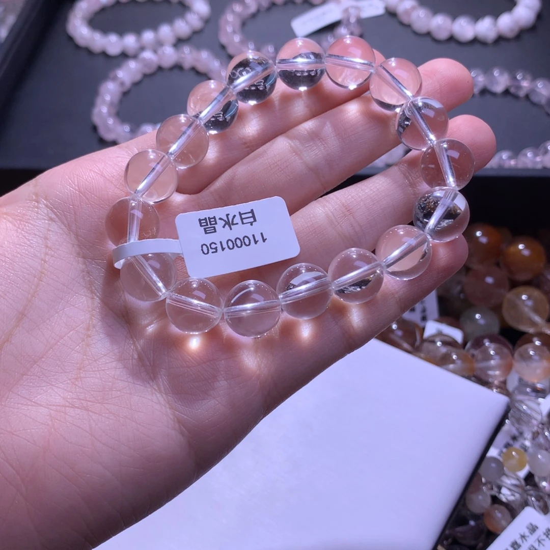 一***梅未镶嵌手串水晶白水晶