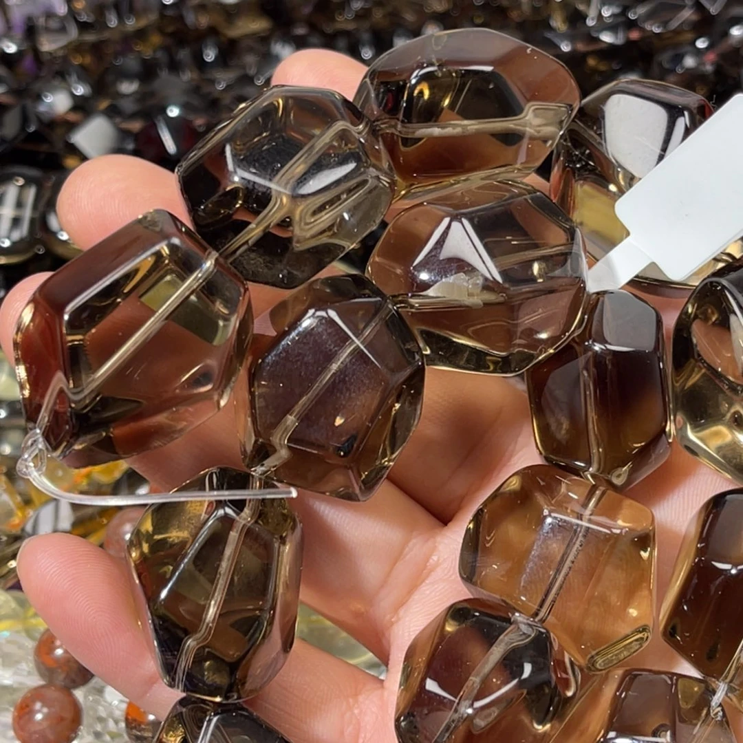 紫晶银S925镶嵌珠宝半成品茶晶随行