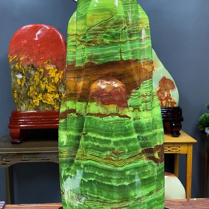 石材靠山摆件家居