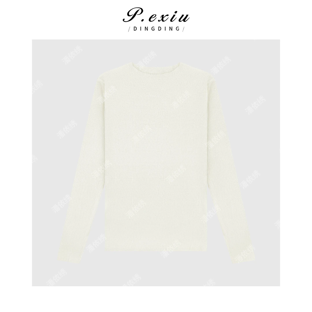 羊毛百搭镂空圆领内搭针织衫 ZZ25081