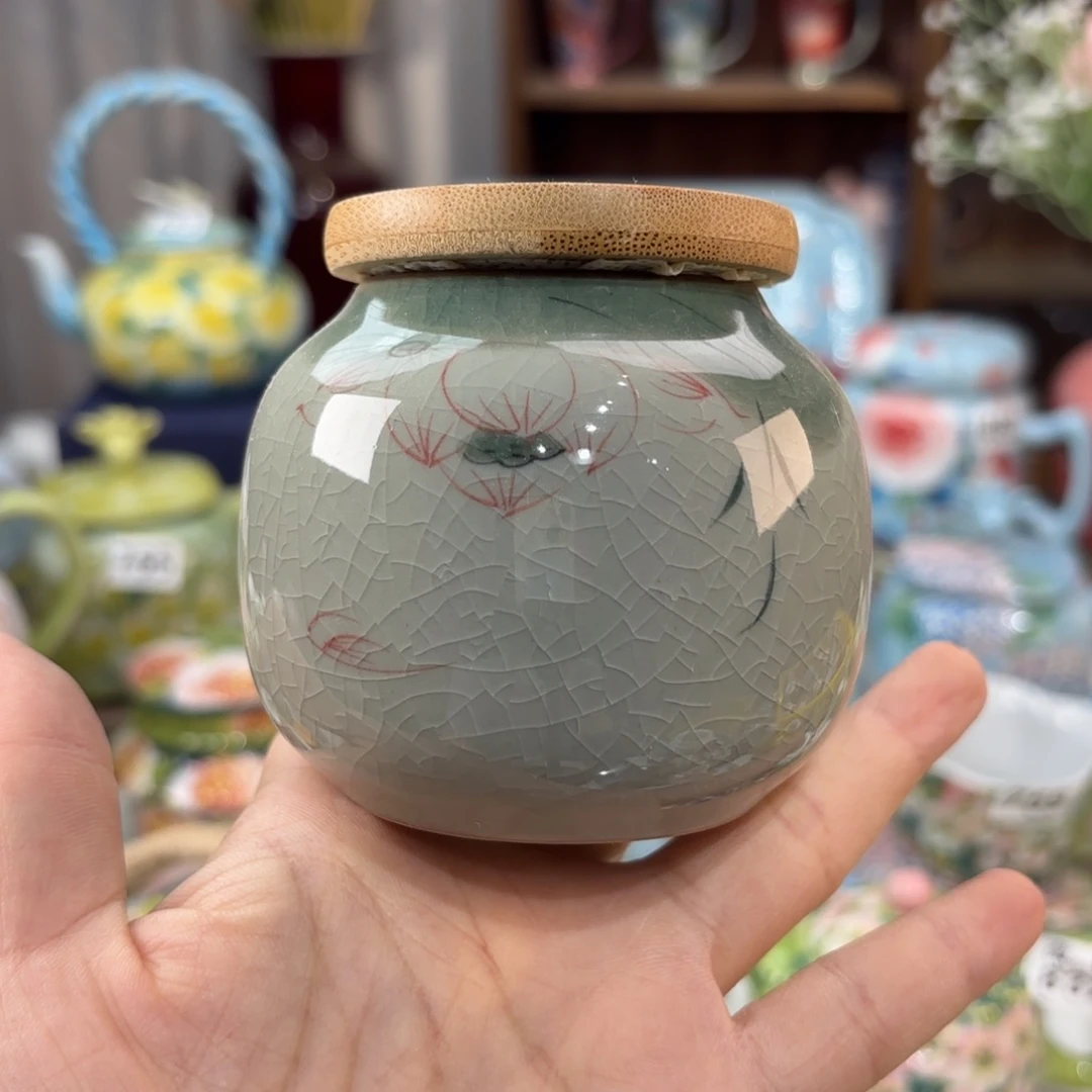 瓷片景德镇手绘高温釉下彩陶瓷茶具
