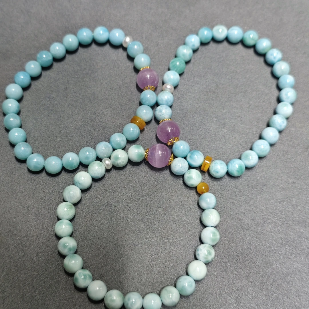 【书记甄选】天然原创海纹石单圈手链 多样性发一件 约7mm JC4274