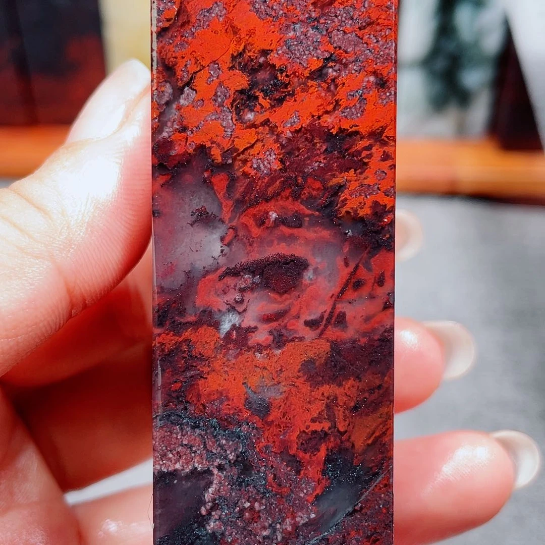 【闪购商品】玉桂林鸡血玉印章素章