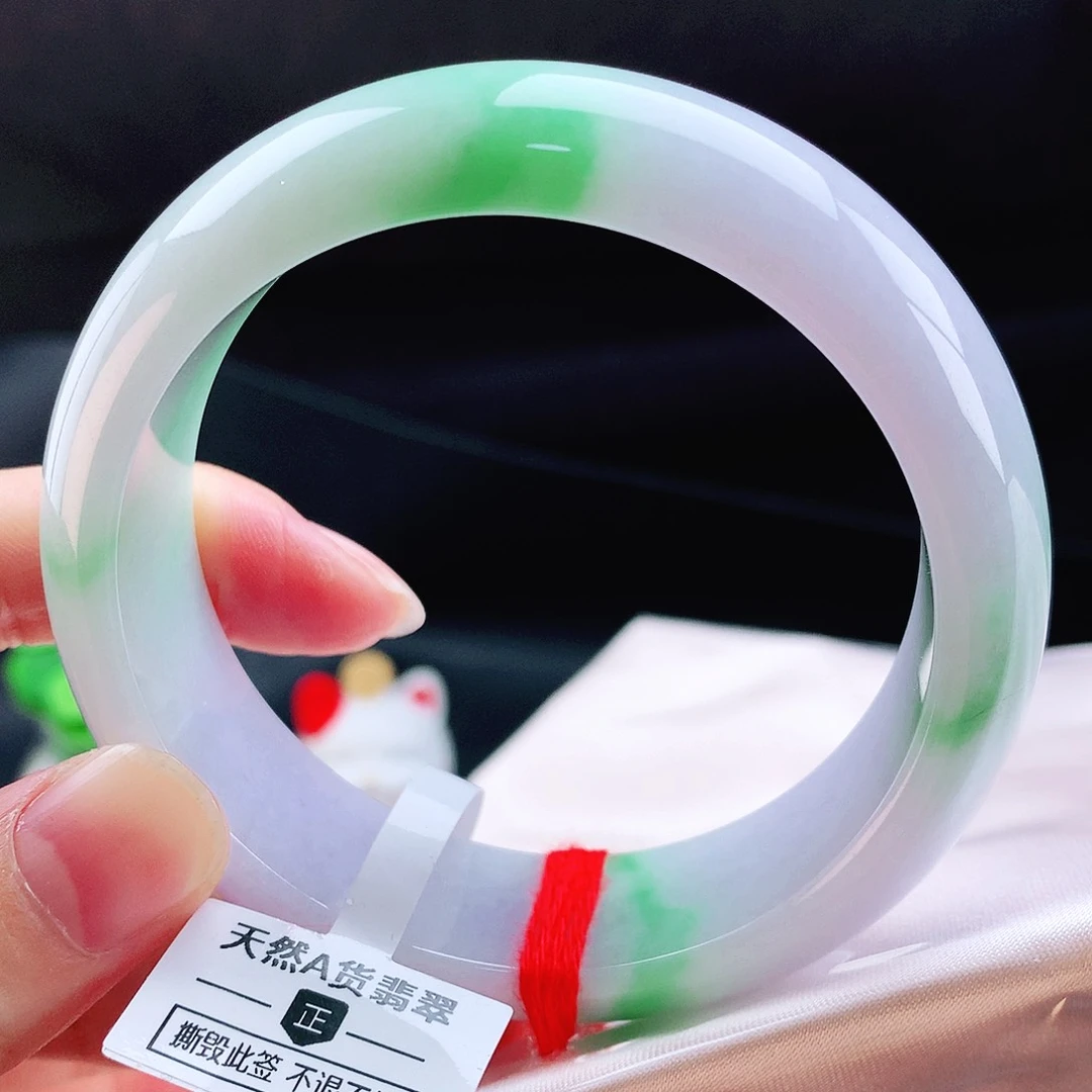 未镶嵌手镯翡翠58轮胎春彩