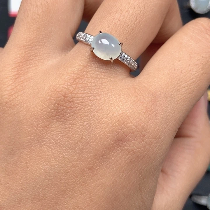 翡翠未镶嵌戒指戒指