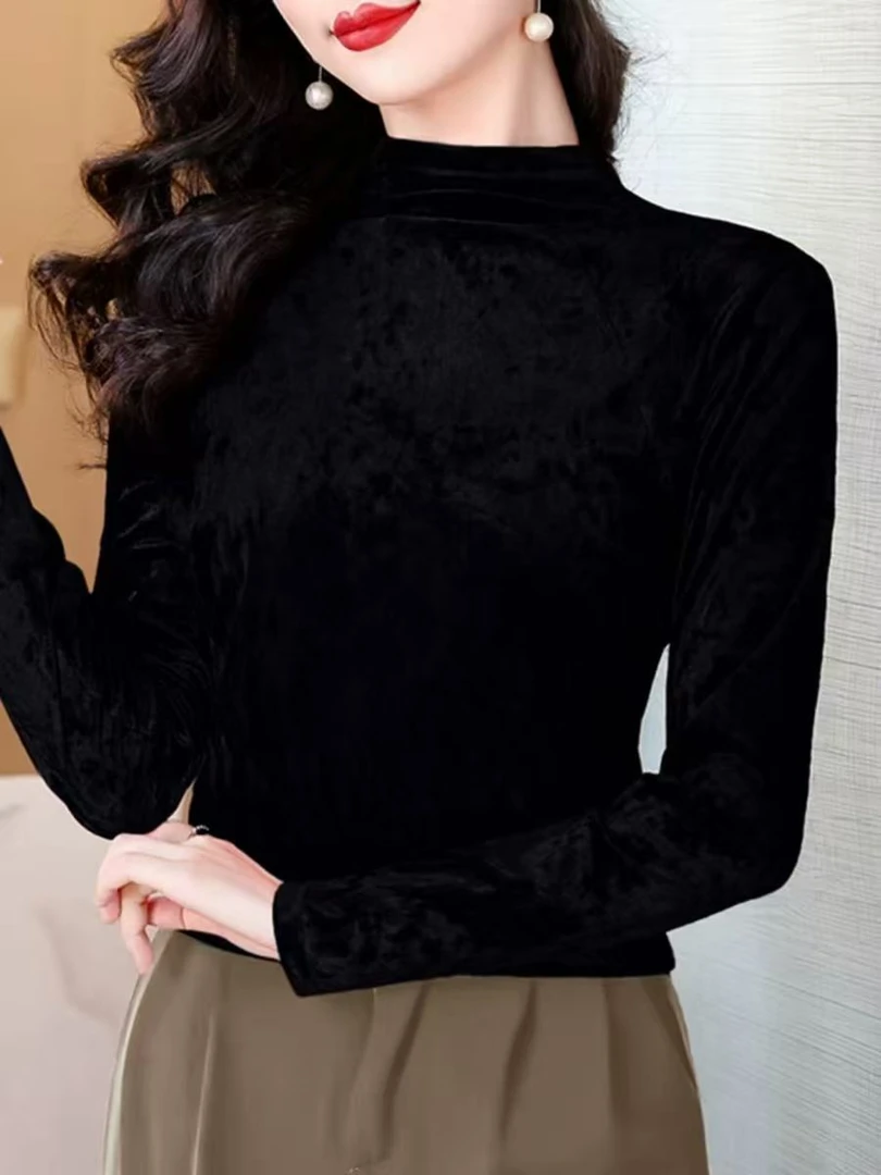 F01秋冬新款轻奢时尚减龄时尚洋气国风高龄中式小衫