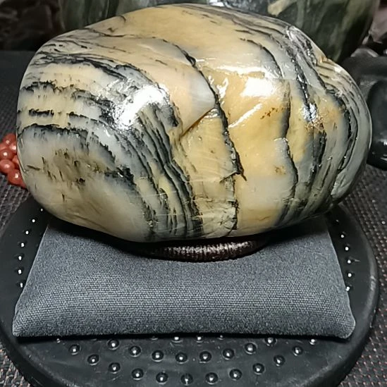 新疆金丝玉原石国画