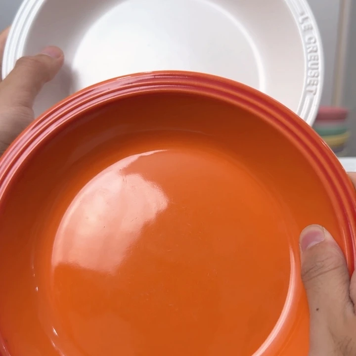 瓷片微瑕2个8英寸草帽盘