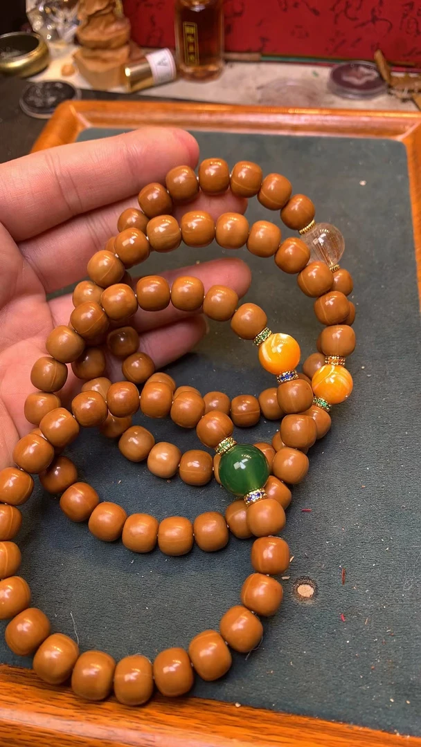 DIY猴头老型1.0左右单圈手串发其一（微瑕介意请勿拍）