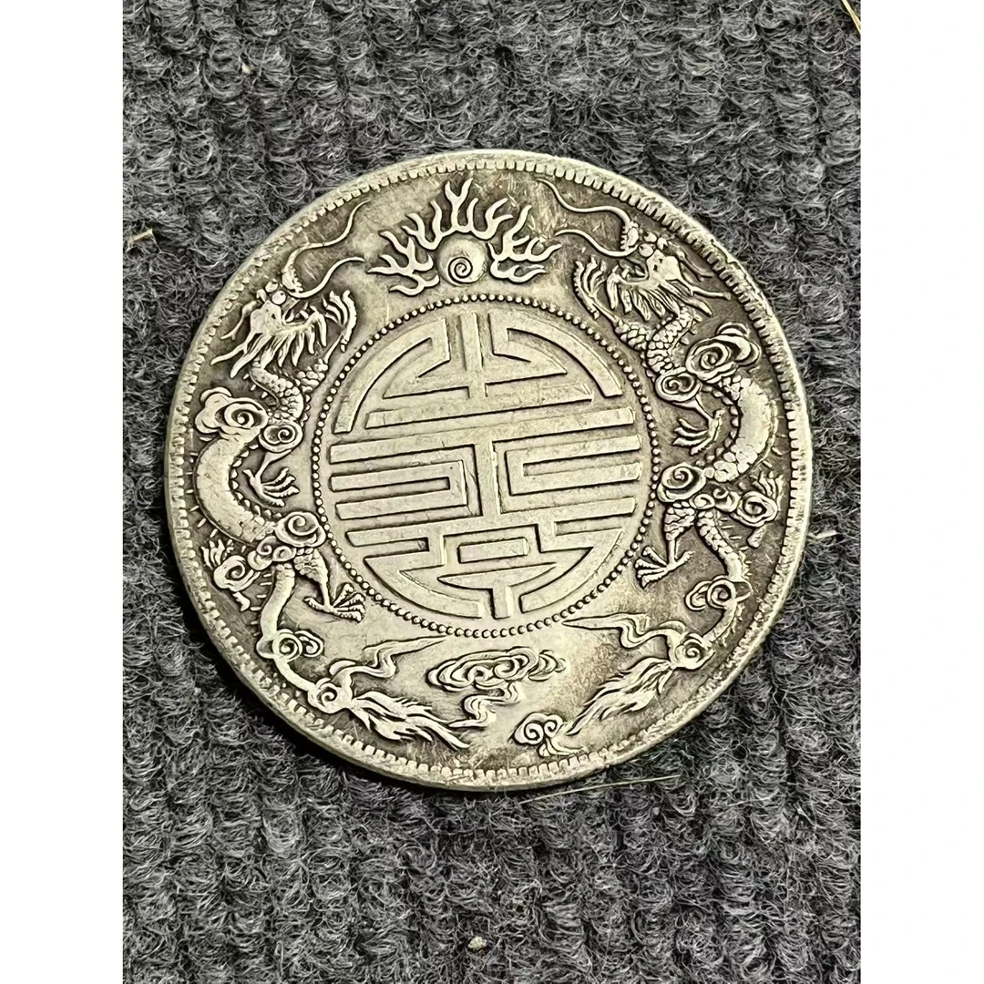 C003【龙洋轩】精选手工复制仿古铜银复古纪念工艺摆件