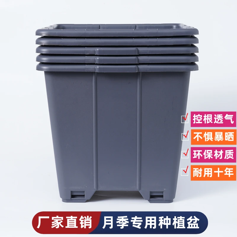 月季专用花盆加大号透气阳台长方形爬藤种植盆控根加仑盆养棒棒糖