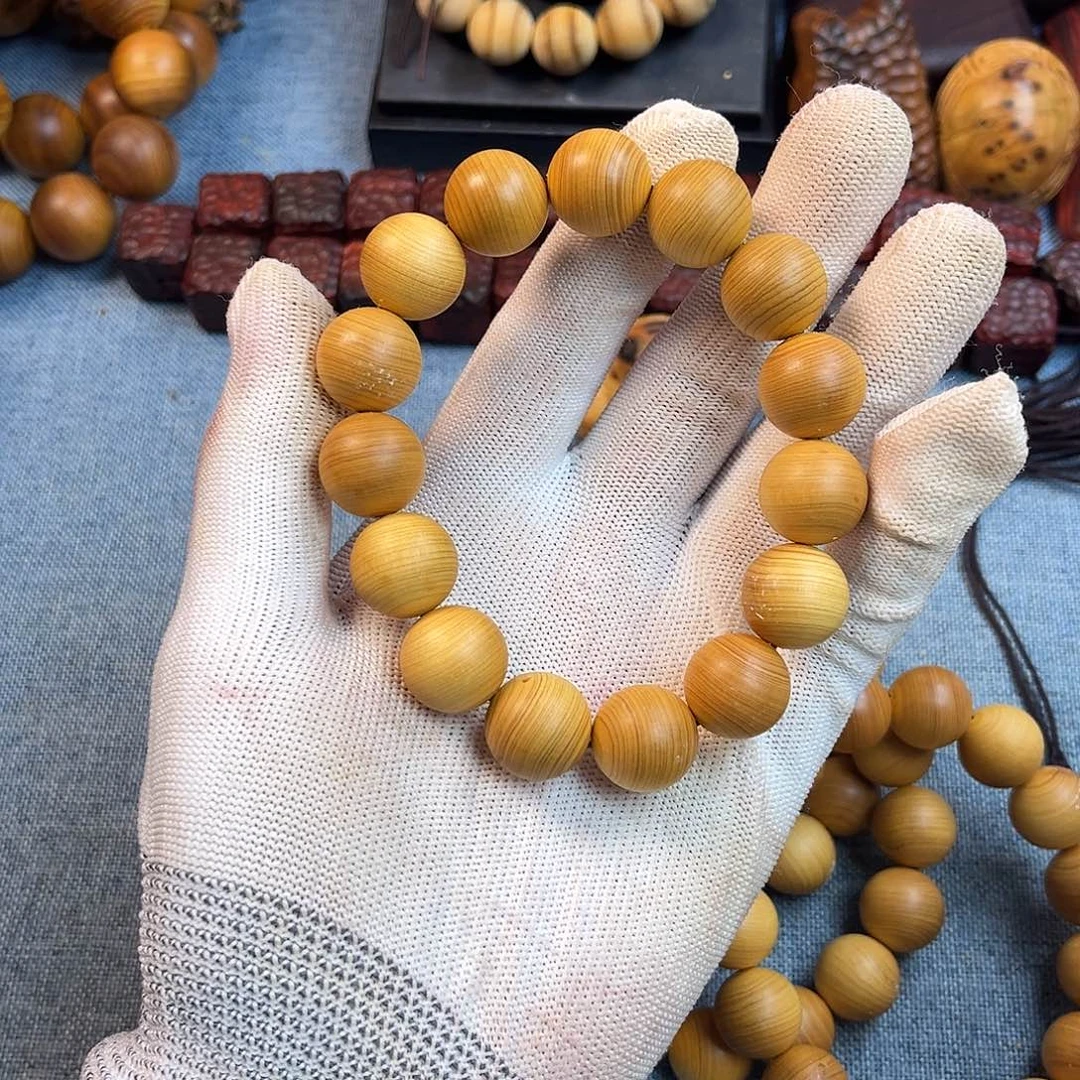 柏木（崖柏）手串/手链15鸡油黄太行