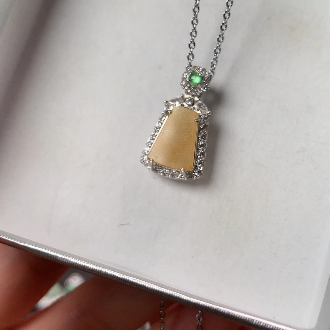 翡翠银S925镶嵌颈饰1111111