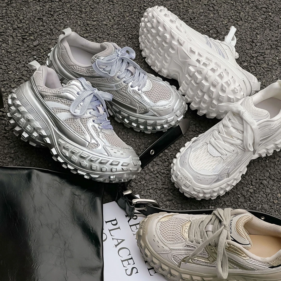 MX5600（聚水潭）潮鞋韩版网红厚底休闲鞋潮流网面百搭时尚女士鞋子