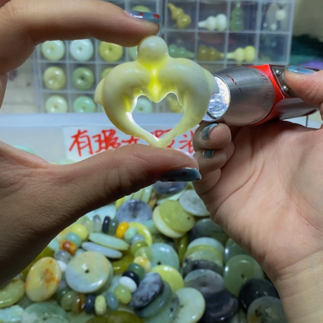 蛇纹石玉未镶嵌毛衣链45