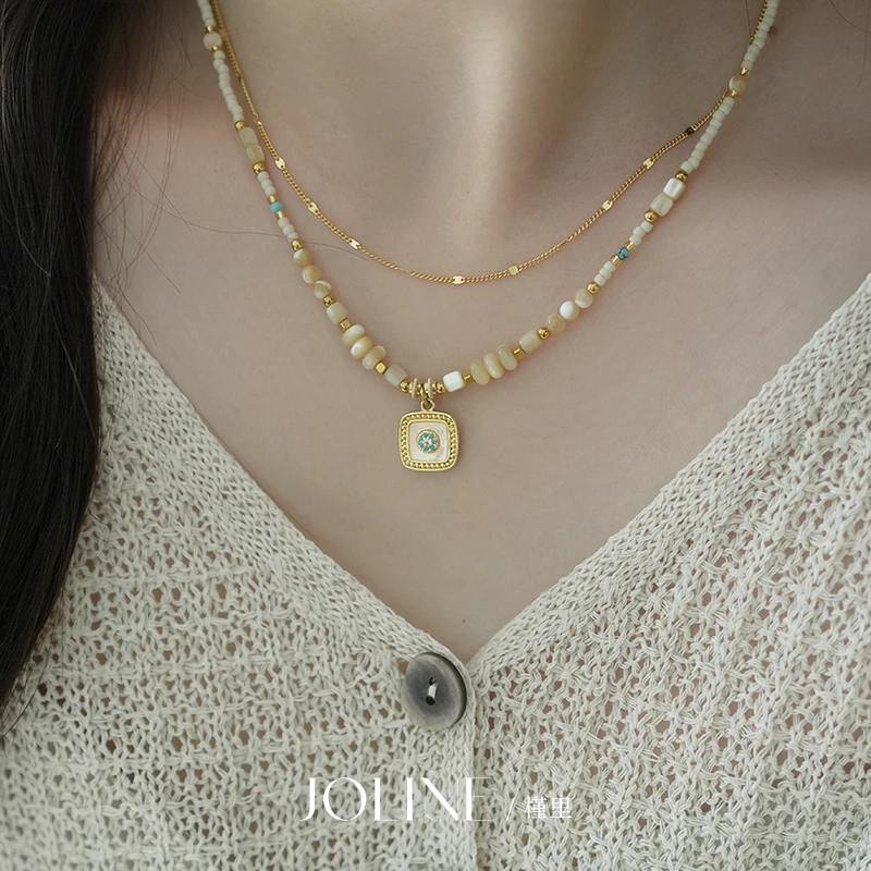 「铃白」法式复古高级感轻奢项链气质百搭锁骨链