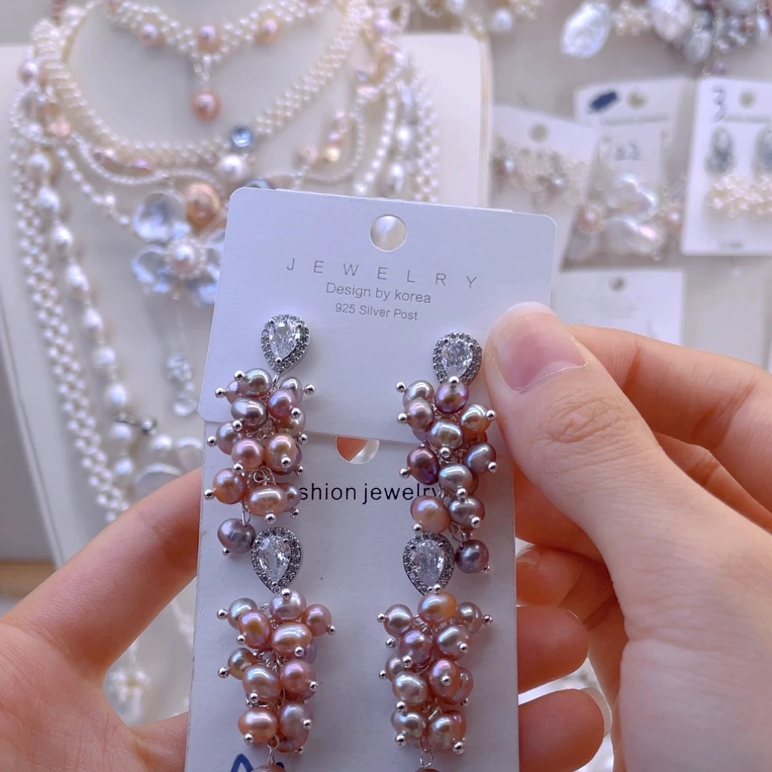 未镶嵌耳饰淡水珍珠