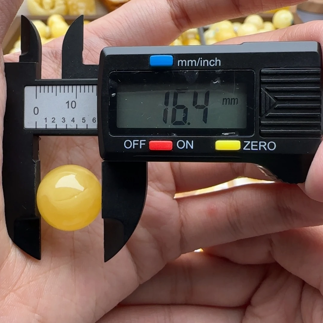 蜜蜡未镶嵌裸石蜜蜡圆珠