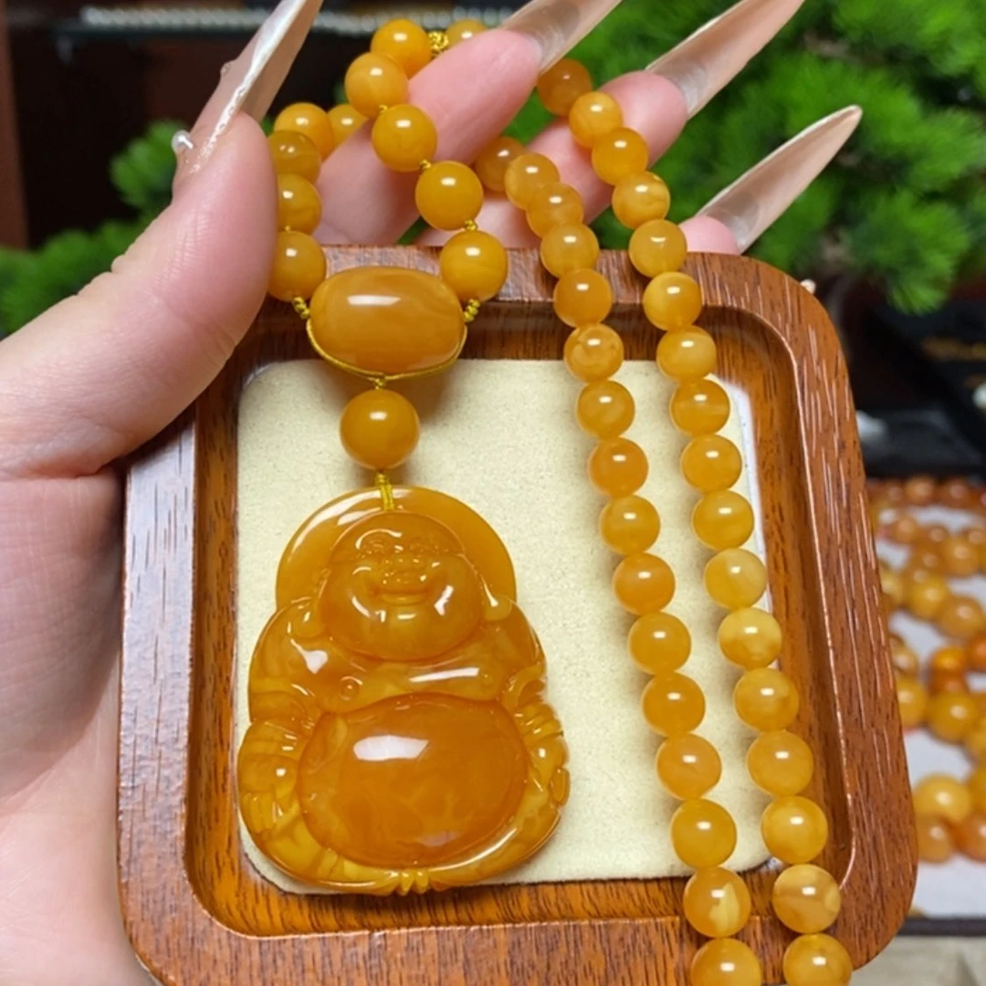 【闪购商品】蜜蜡颈饰未镶嵌项链