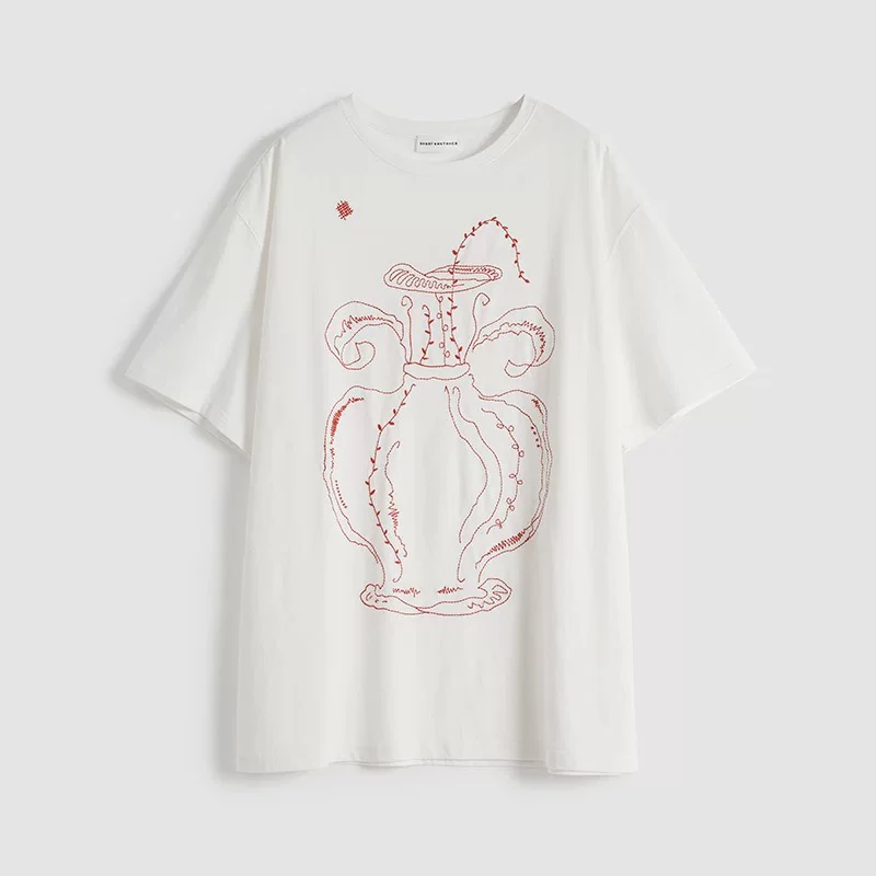 [新品]Short Sentence短句25早春宽松刺绣短袖T恤