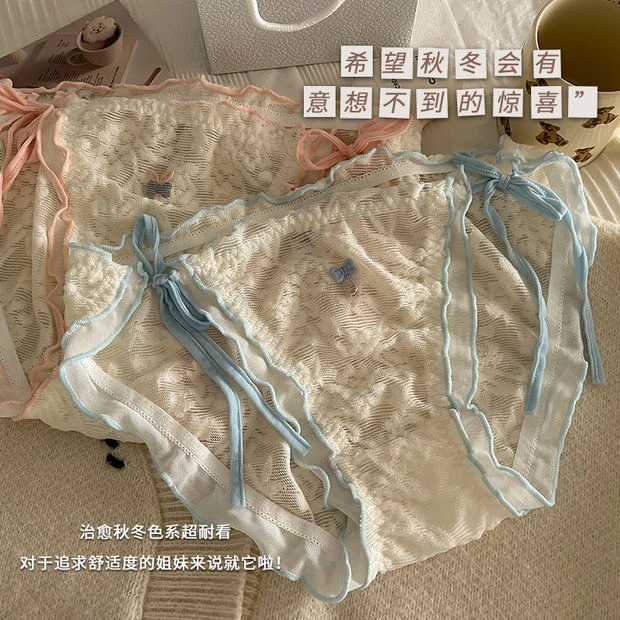大码女士内裤女中腰卡通爆款胖斤欲风高端提臀透