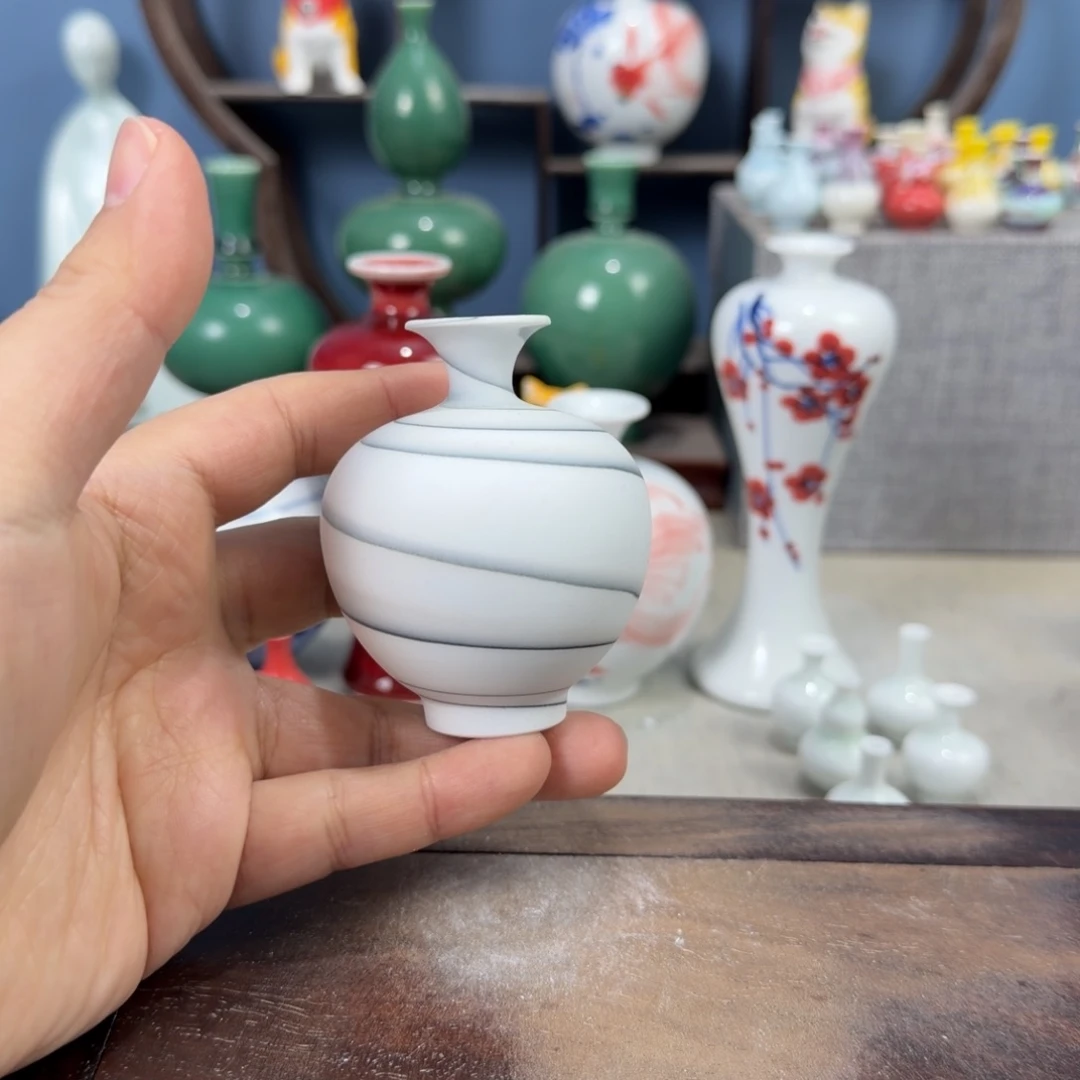 陶瓷手工小花器摆件
