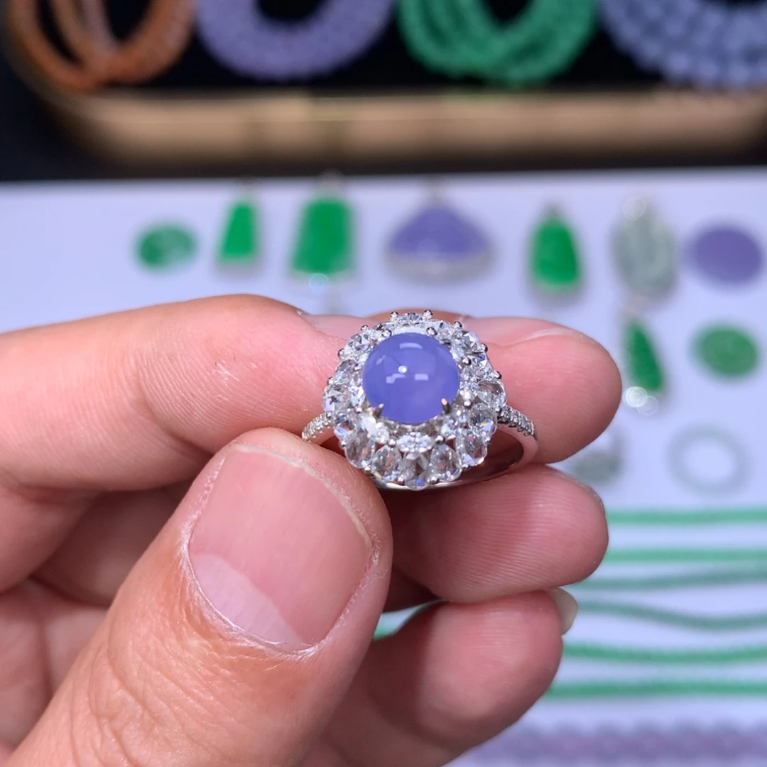 翡翠18K金镶嵌颈饰48小时鉴赏期退货不扣服务费