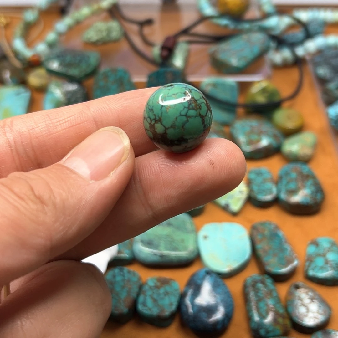 猫***猫绿松石未镶嵌圆珠圆珠