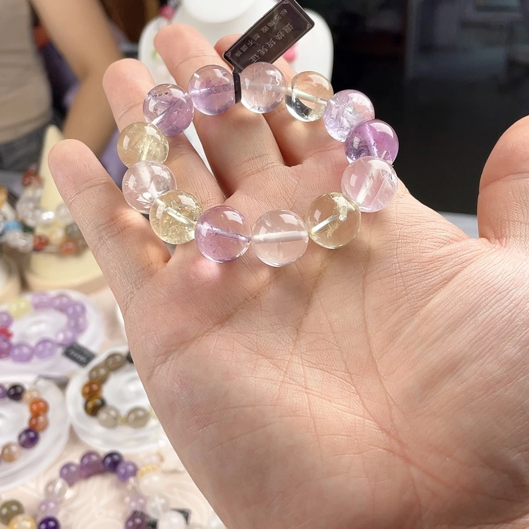 银S925镀金镶嵌手链水晶