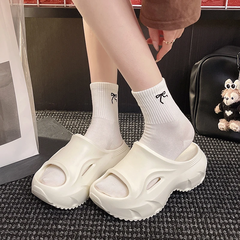 优遇家2025辛苦高跟厚底凉女夏季外穿增高户外拖鞋女夏外穿