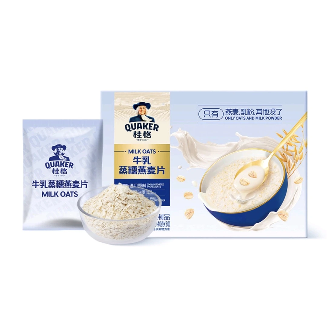 桂格 牛乳蒸糯燕麦片分装1包