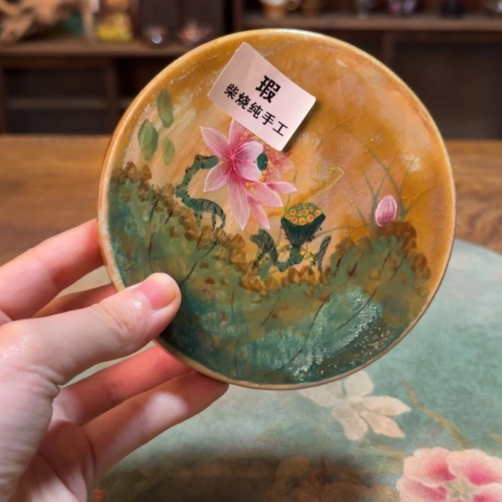 柴烧纯手工手绘陶瓷