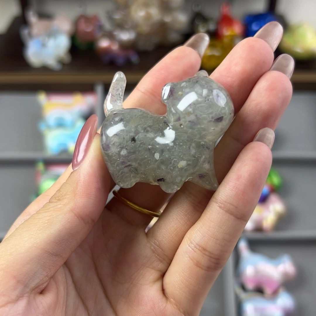 水晶猫小姐摆件挂件