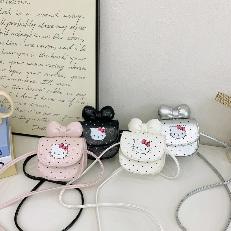 儿童包包洋气迷你爱心蝴蝶结男女童单肩包卡通可爱小猫小孩斜挎包