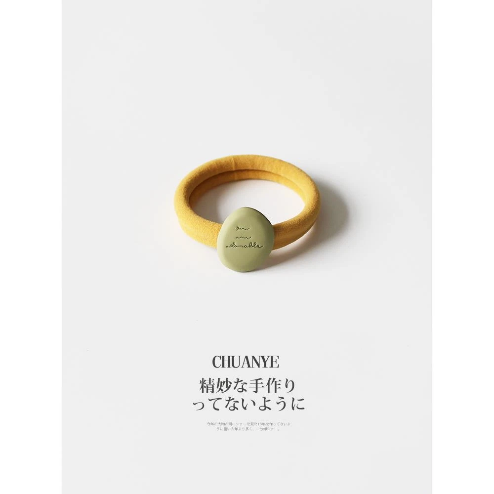 川野韩式糖果色发圈女2025新款简约百搭高弹力发绳不勒头头饰发饰