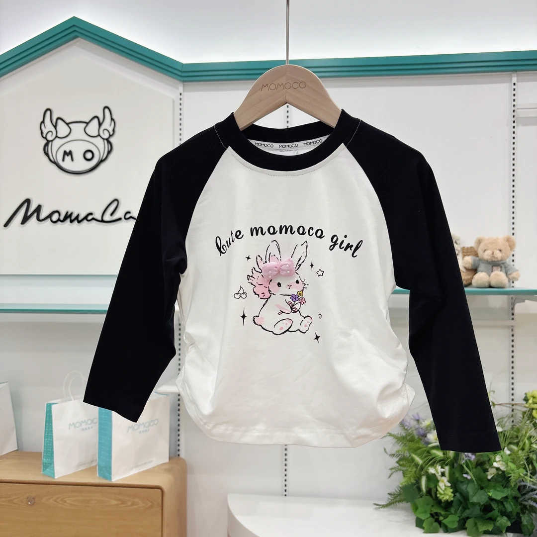 玛米玛卡女童撞色洋气长袖T恤77730235015