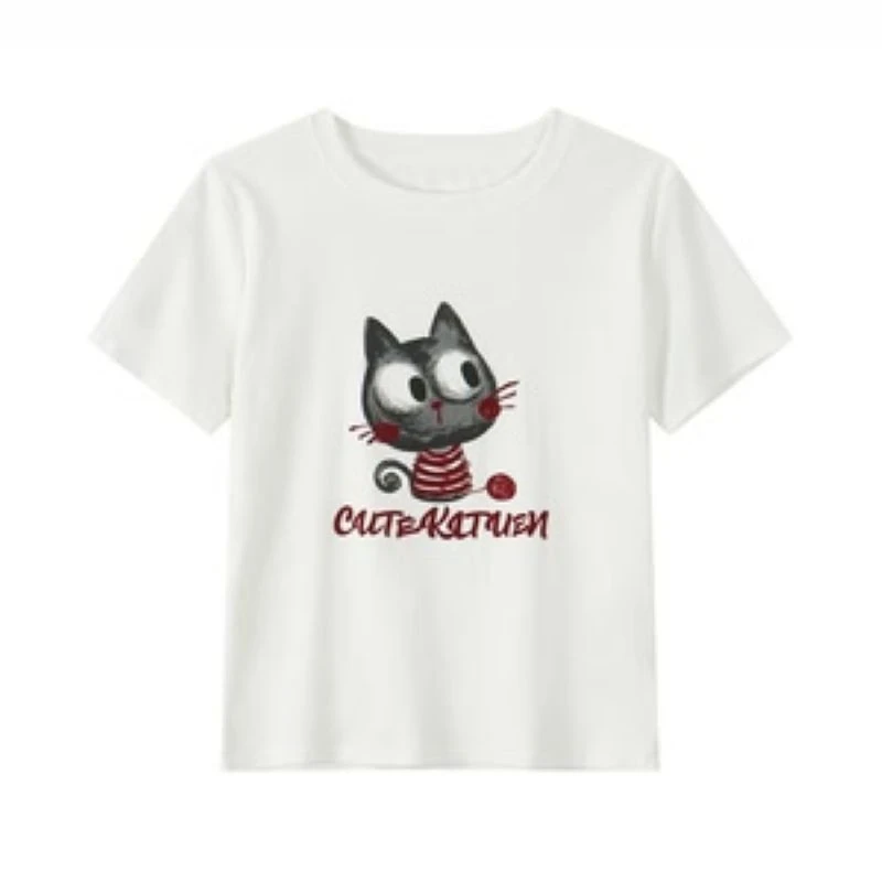 夏季新款时尚甜美风气质泡泡袖T恤短袖846