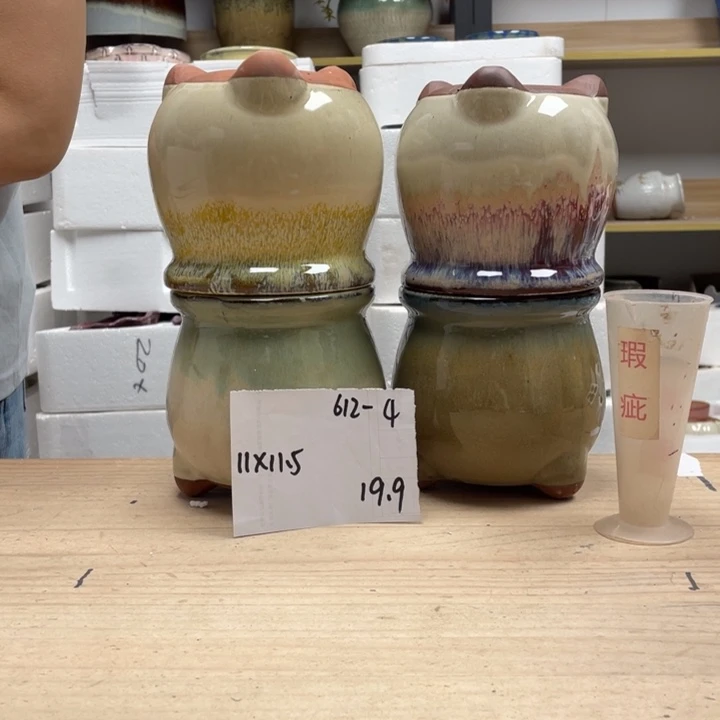 紫砂花盆多肉花盆微瑕4