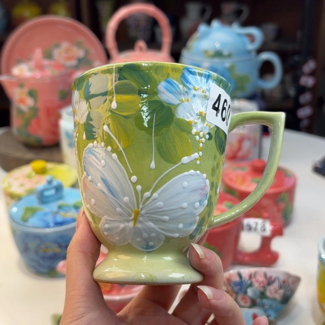 景德镇手绘高温釉下彩陶瓷茶具